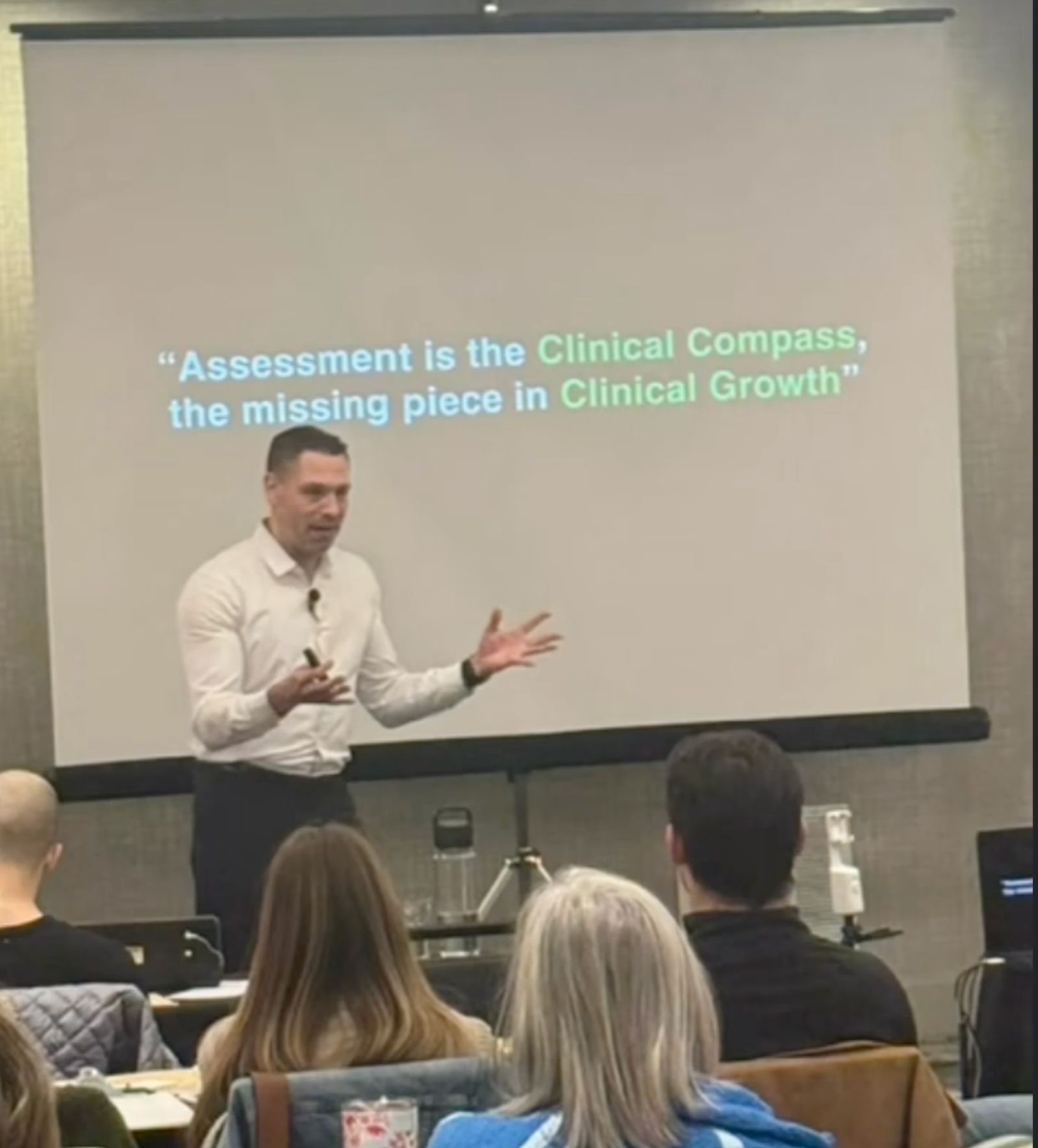 Dr. Comeau presenting the Clinical Compass keynote